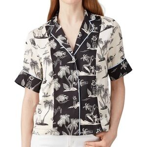 New! Scotch & Soda Holliday Hawaiian Short Sleeve Shirt Tropical Size Small